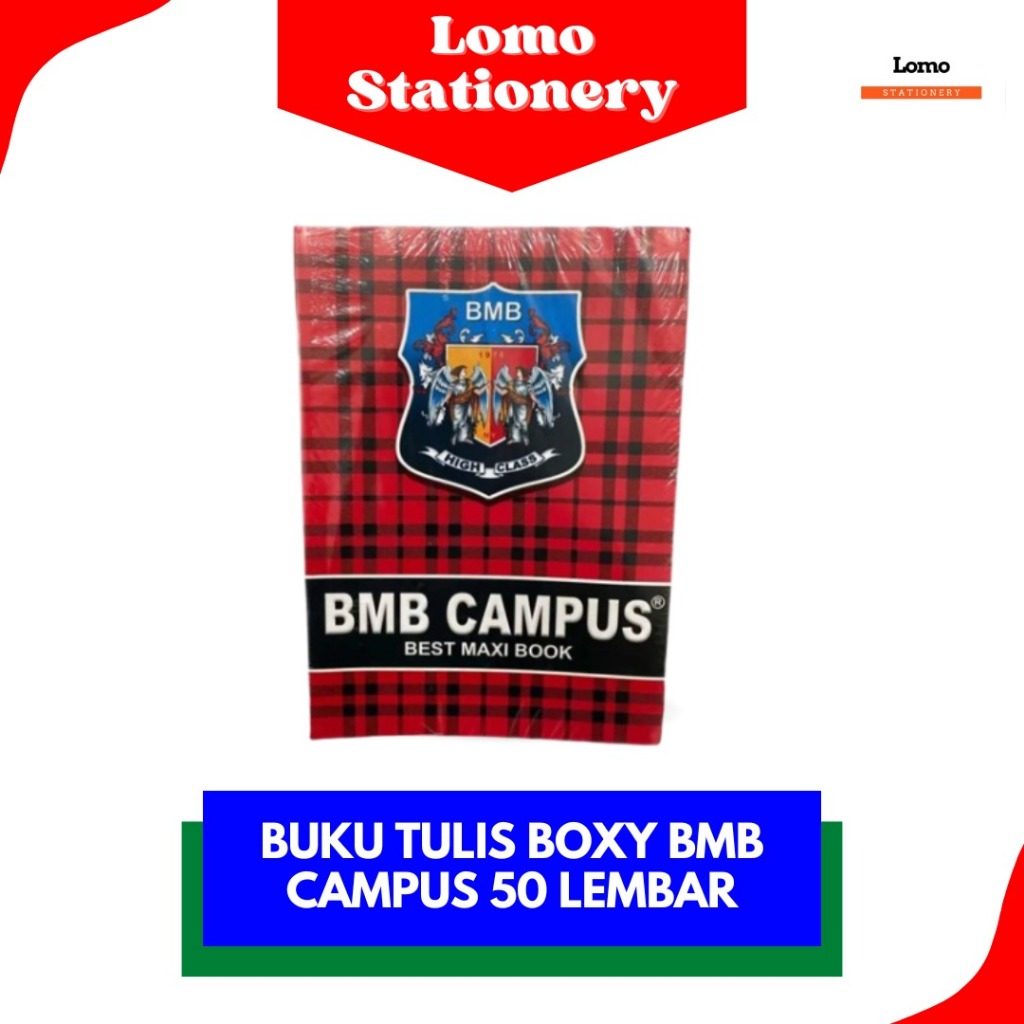 

Ay00! Buku Tulis Boxy Campus BMB 50 Lembar (10 Buku)