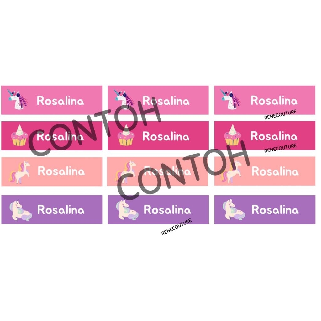 

Label nama siswa buku sekolah pastel murah tanpa PO langsung jadi