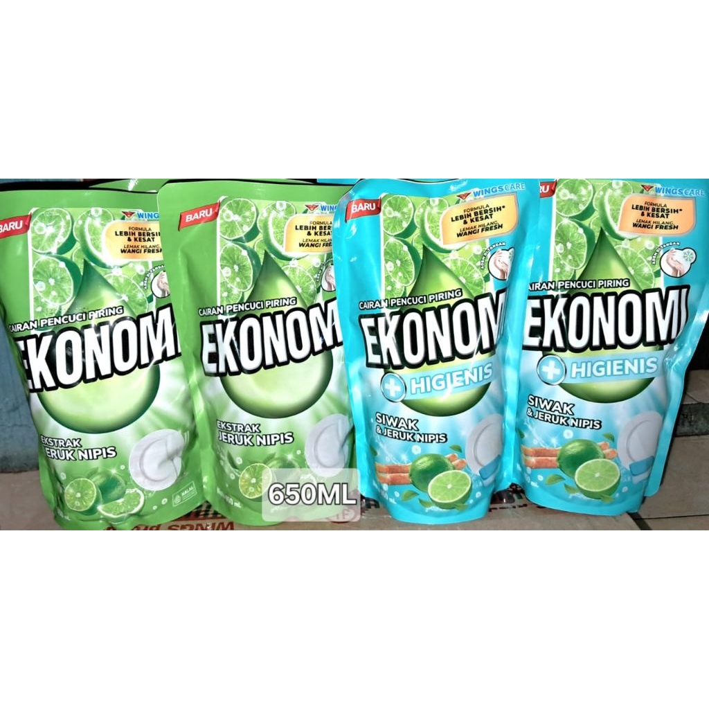 Grosir 1DUS  [12 Pouch ] Ekonomi Sabun pencuci piring 650 ML