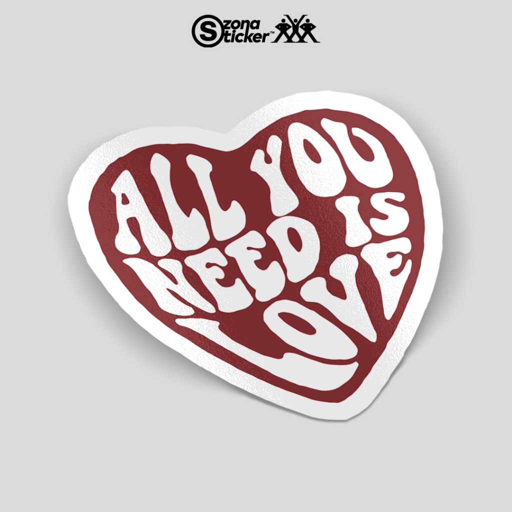 

Sticker all you need is love | sticker love aesthetic | sticker kata kata keren | sticker pack | sticker anti air | sticker waterproof | setiker | stiker helm | sticker motor | stiker hp | sticker band | sticker dinding | stiker tumbler waterproof