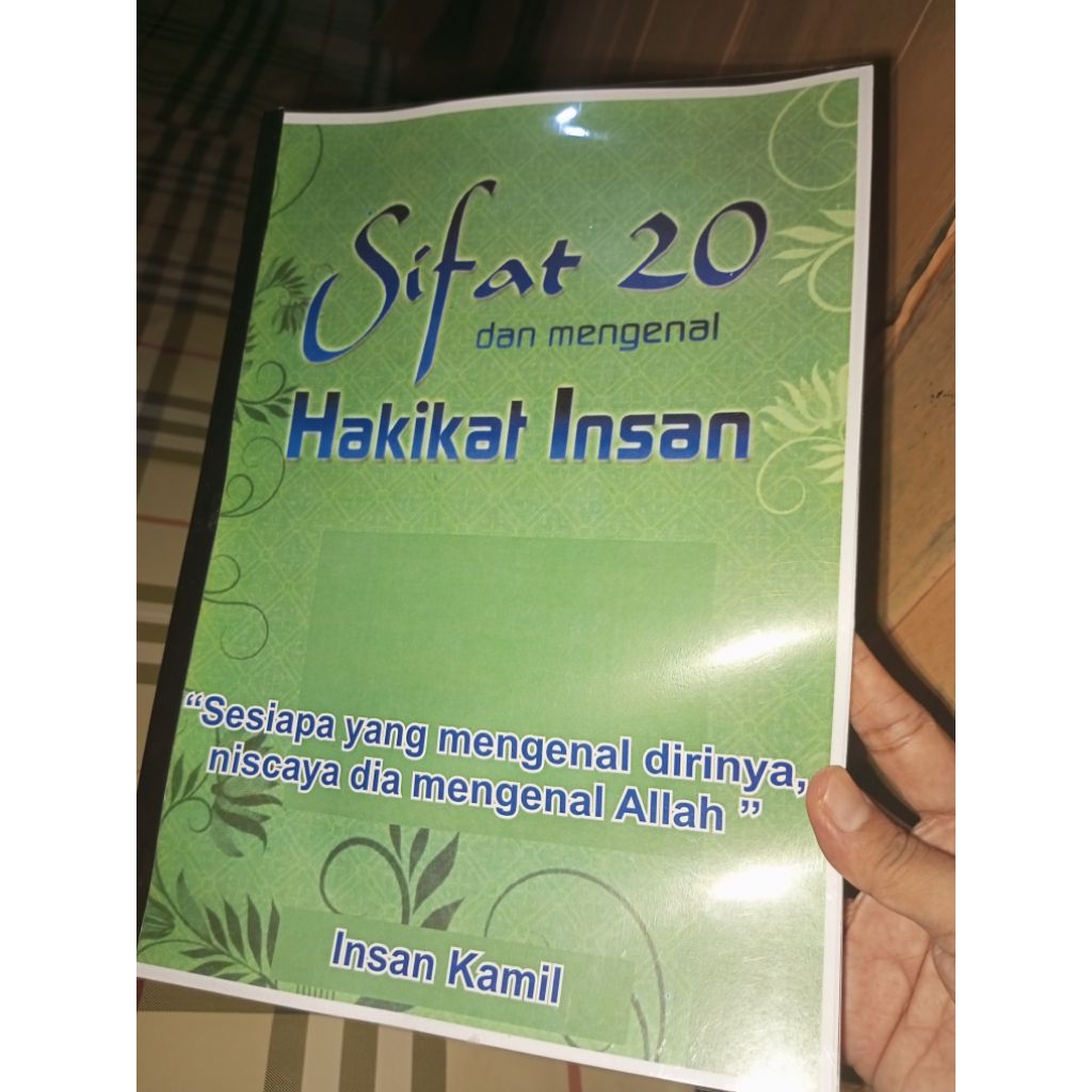 Kitab Sifat 20 & mengenal hakikat Insan