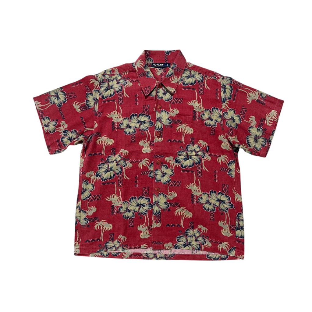 Kemeja hurley hawaiian vintage oakley rusty volcom etnis
