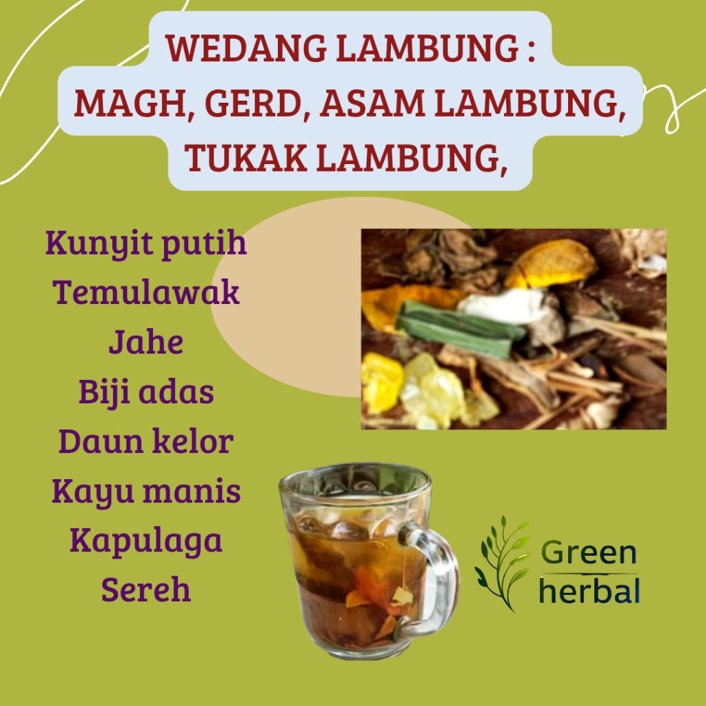 

wedang lambung, asam lambung Tukak lambung magh GERD