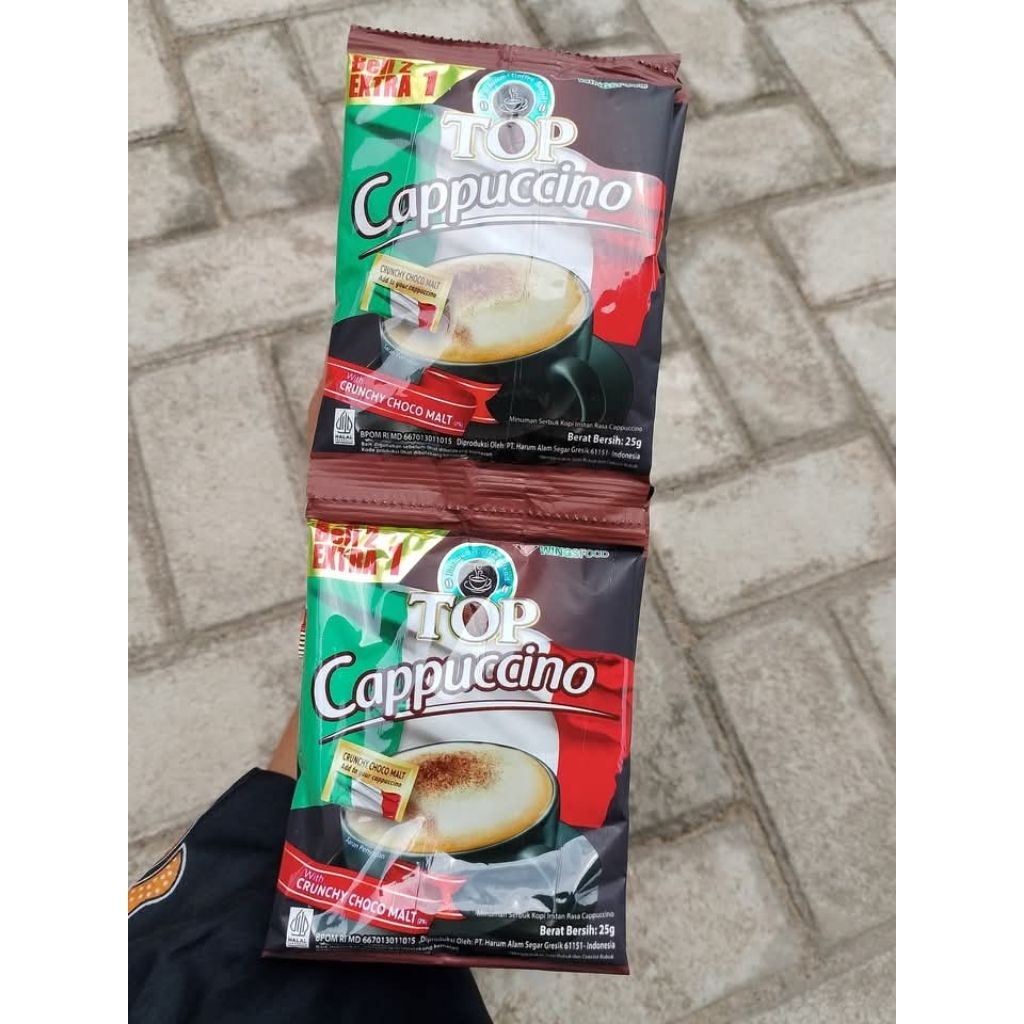 

TOP Cappuccino Instan Coffee 25gr 1 Renceng Isi 10+5sachet