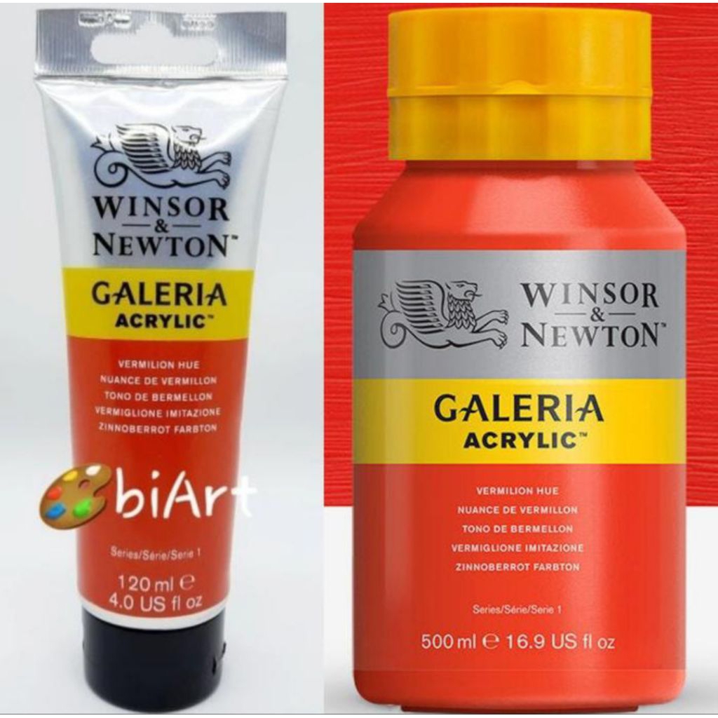 

Cat Akrilik Galeria Acrylic Colour 500ml / 120ml Vermilion Hue Winsor & Newton