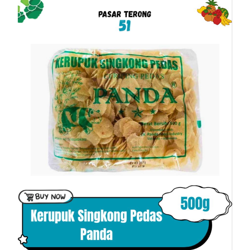 

Kerupuk Singkong Pedas Panda