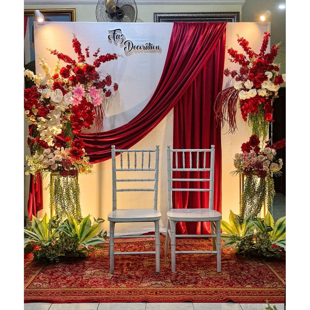 SEWA dekorasi backdrop lamaran/akad/aqiqah dll