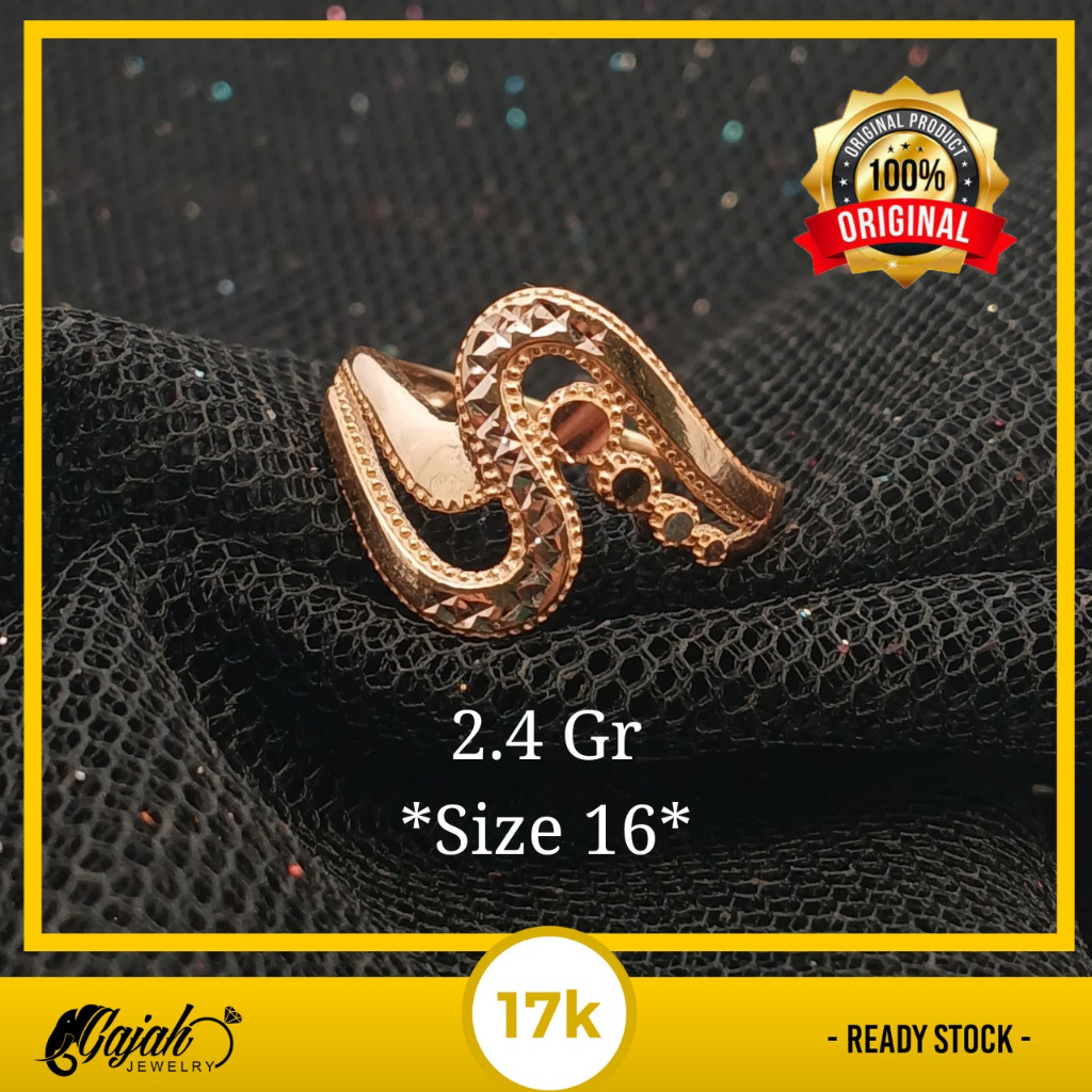 Cincin Emas 17K - Toko Emas Gajah Online 2.4 Gram 7620