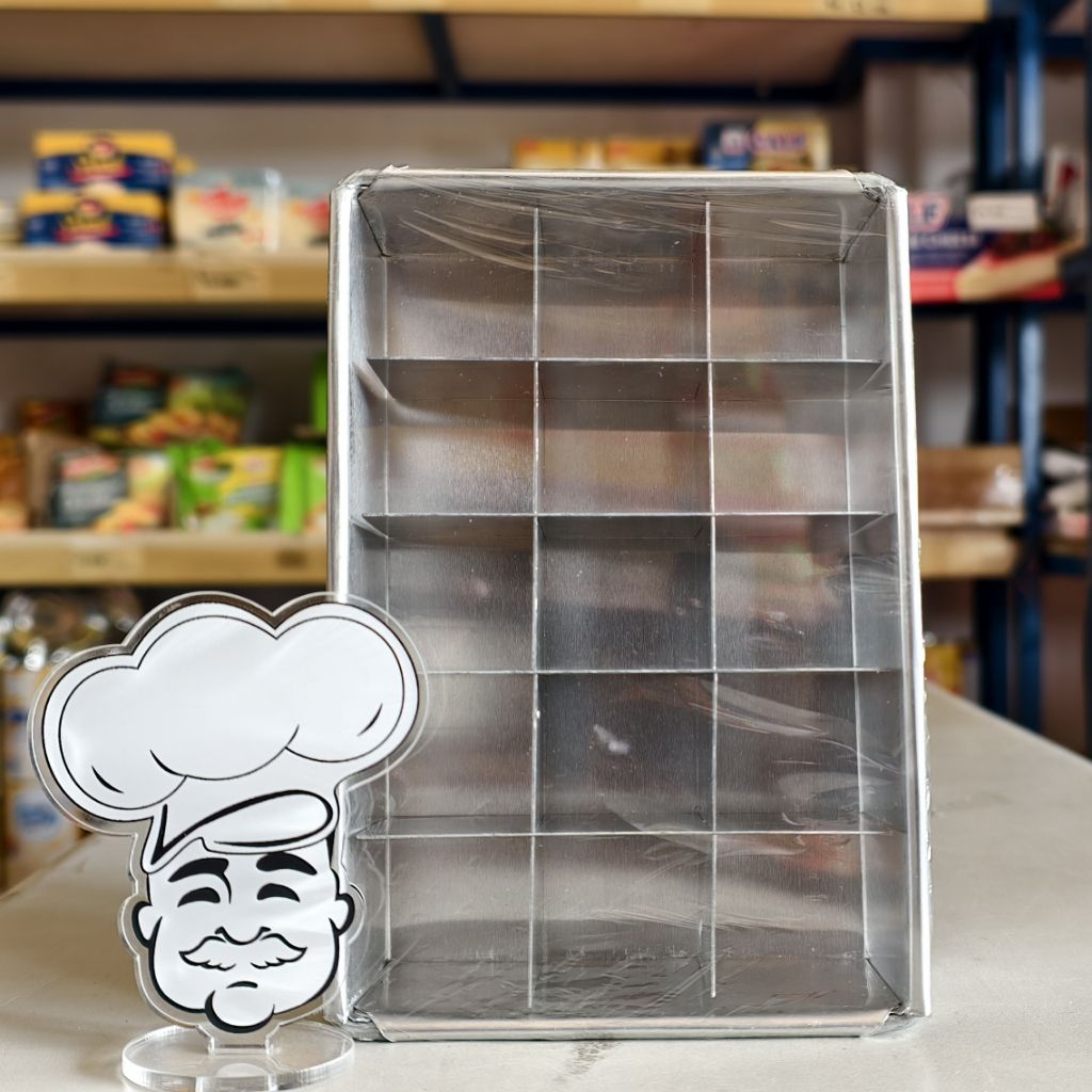 Loyang Brownies Sekat 15 x 10 Cm / Loyang Sekat Brownies 15Cm / Loyang Brownies Panjang Sekat 15Cm