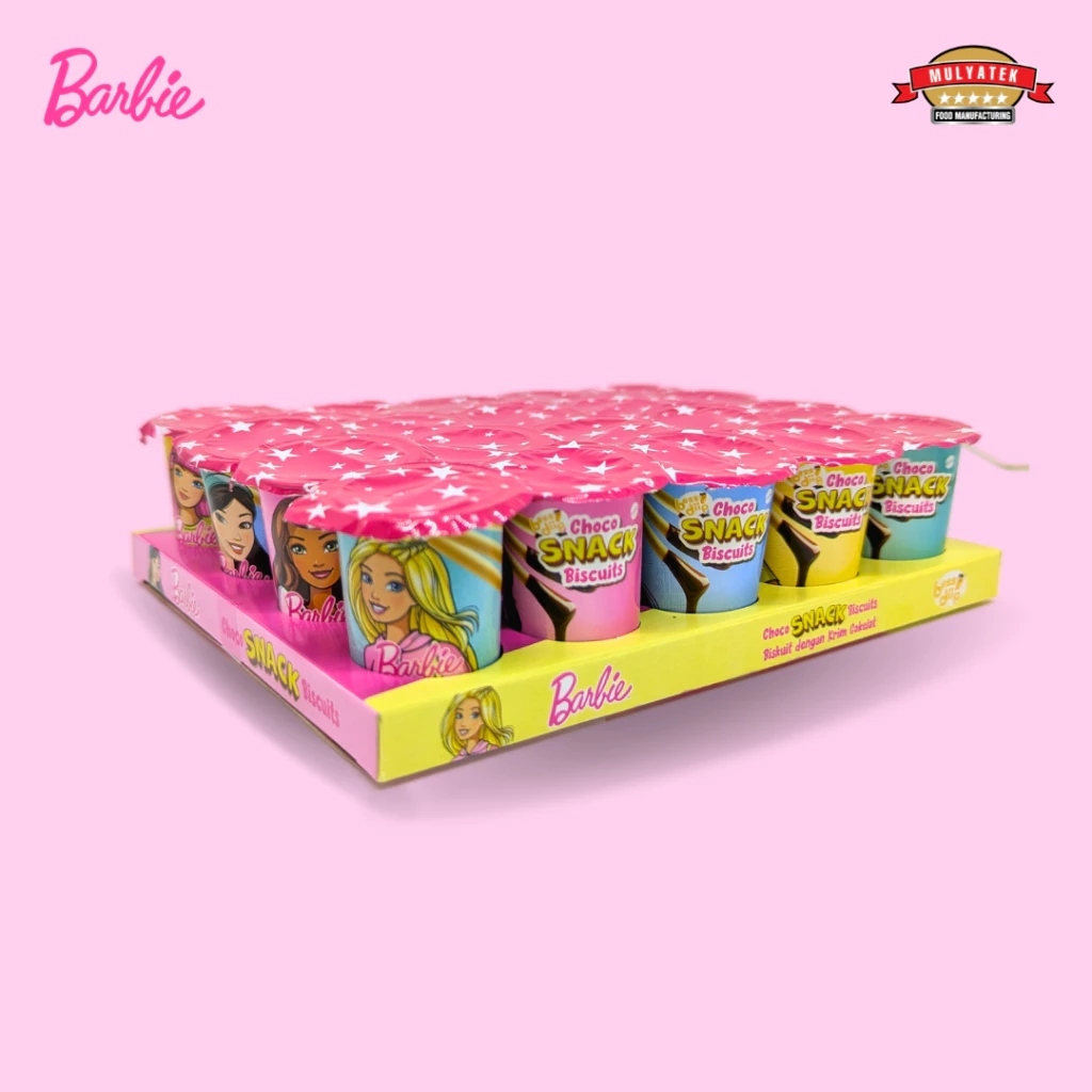 

Barbie Chocolate Snack Nyam Mini Coklat Biskuit Stick 8 gr Pack (isi 20 pc)