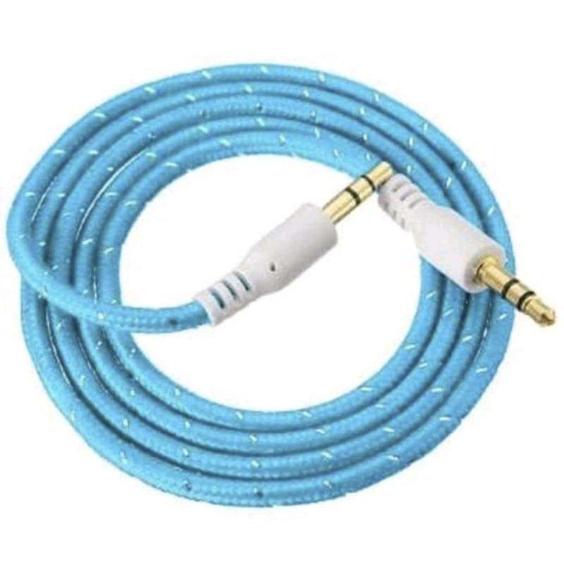 Kabel Audio AUX Jack 3.5mm Panjang 80cm HP Android Samsung Speaker Mobil Cable Musik Spotify / Kabel