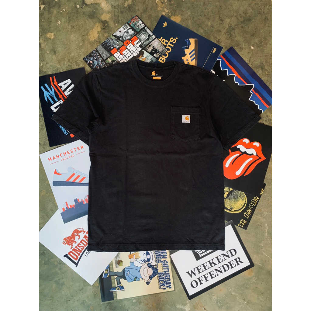 original Carhartt hitam full tag