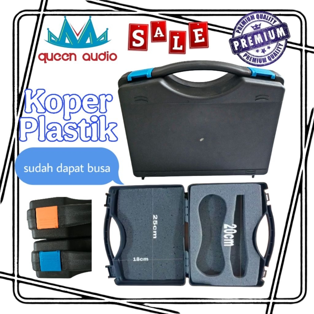 Koper plastik besar mikrofon box koper serbaguna