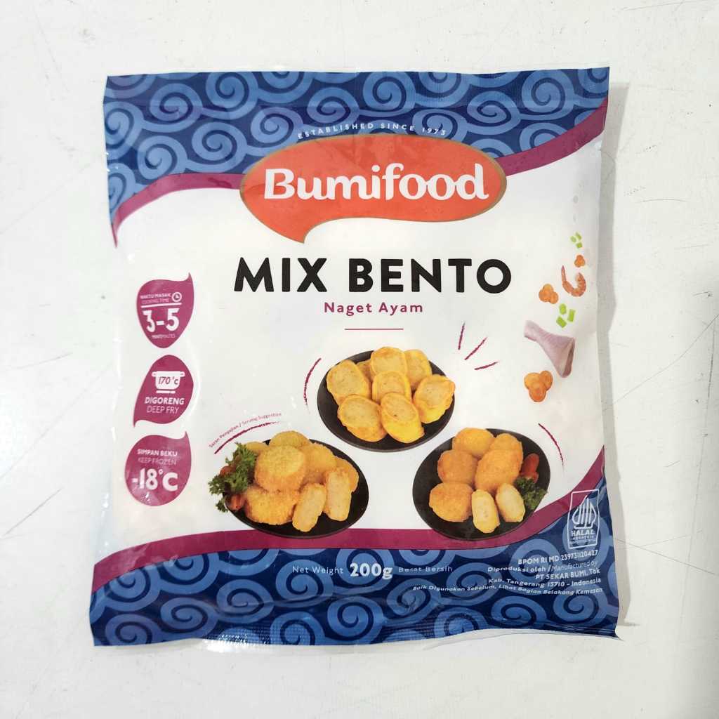 

Bumi Food Mix Bento 200gr - Bento Nugget Ayam