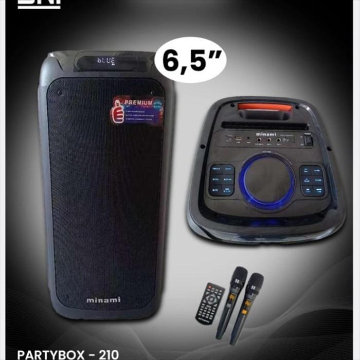 SPEAKER PORTABLE DOUBLE MINAMI PARTYBOX 210 PREMIUM 2X6.5 INCH LUXURY / MINAMI PARTYBOX 210