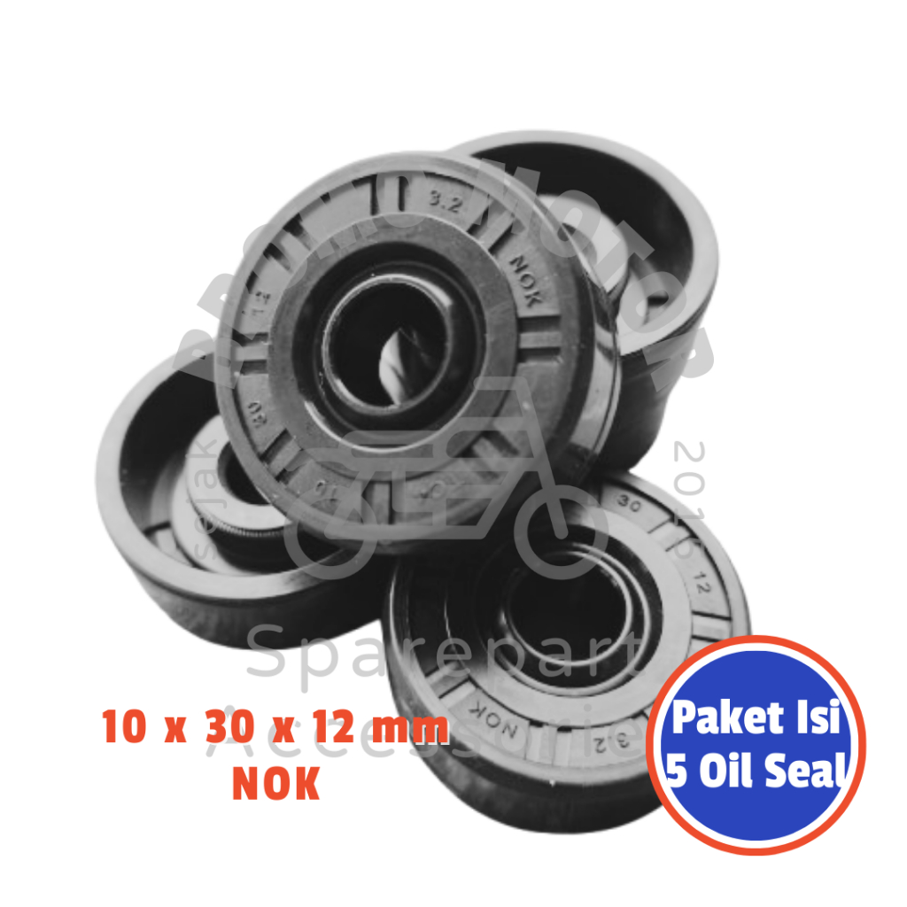 Paket Isi 5 PCS Oil Seal Shock Belakang Honda GL Pro GL Max Tiger 2000 Tiger Revo Tirev Verza Megapr