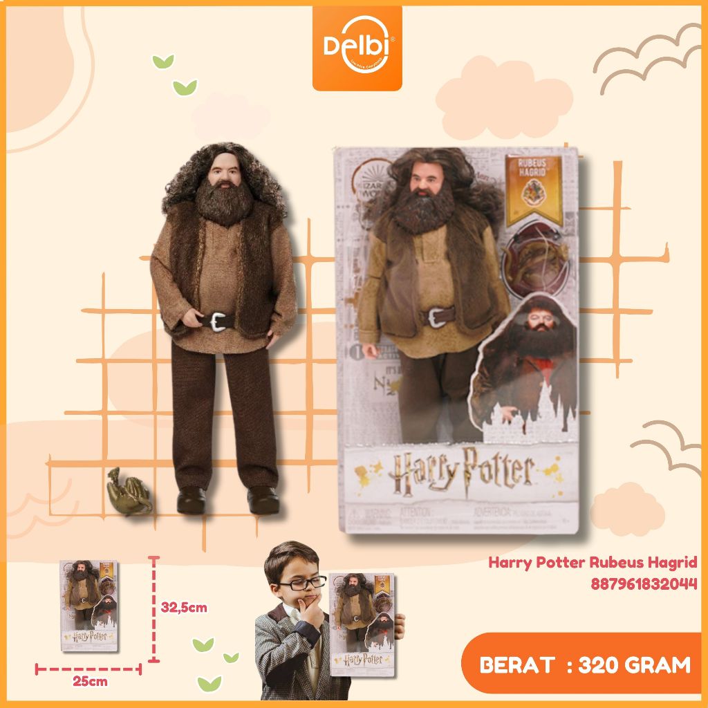 Mattel Harry Potter Action Figure Rubeus Hagrid Collectible Doll Harry Potter Rubeus Hagrid