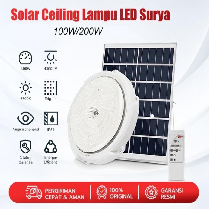 UORRIS Lampu Taman Surya Plafon Rumah / Lampu Tenaga Surya Outdoor