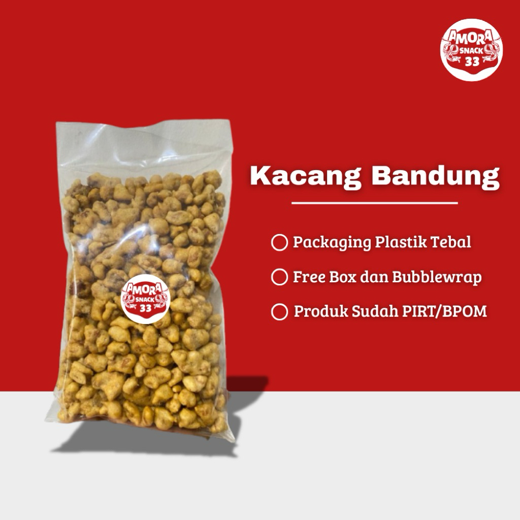 

[AMORA SNACK33] KACANG BANDUNG Original (Grosir) 250gr 500gr 1 KG / Cemilan Kekinian