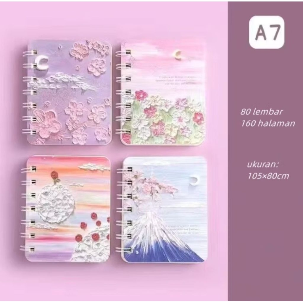 

buku catatan kartun/NOTEBOOK RING MOTIF /BUKU CATATAN RING