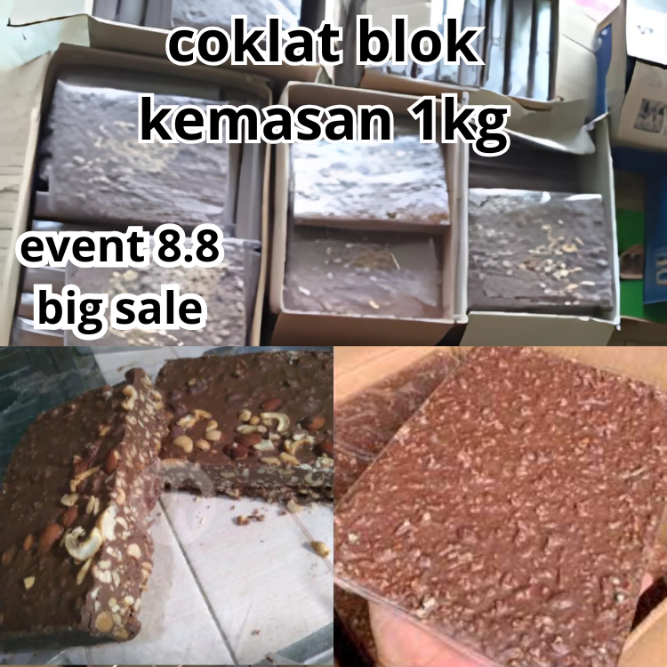 

Coklat Blok Silverqueen 1kg Cokelat Kiloan Mix Milk Delfi isi kacang mede