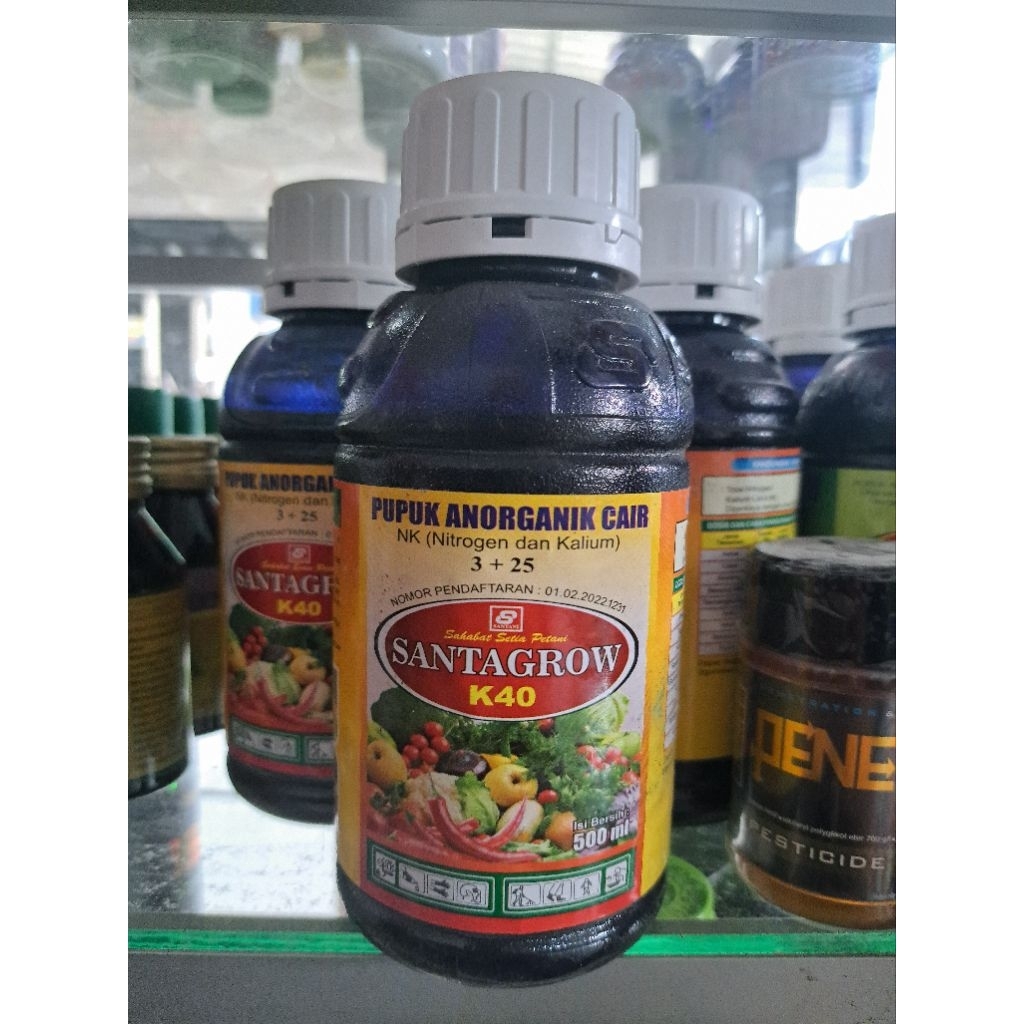 PUPUK CAIR SANTAGROW K40 500 ML - BOOSTER DAN ANTI RONTOK BUAH DURIAN DUKU ALPUKAT DLL