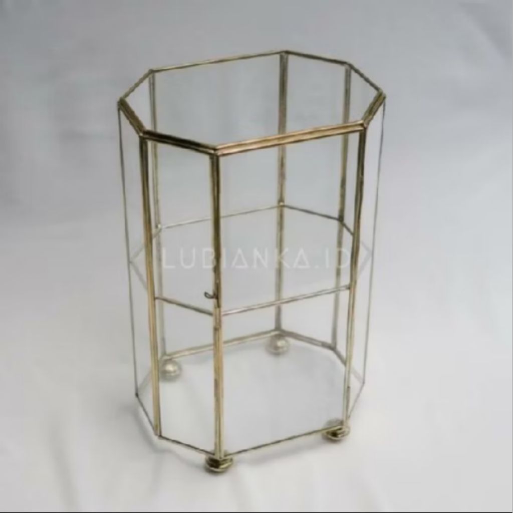 Rak Make Up Kosmetik Kaca Organizer Makeup / kotak make up / lemari kaca