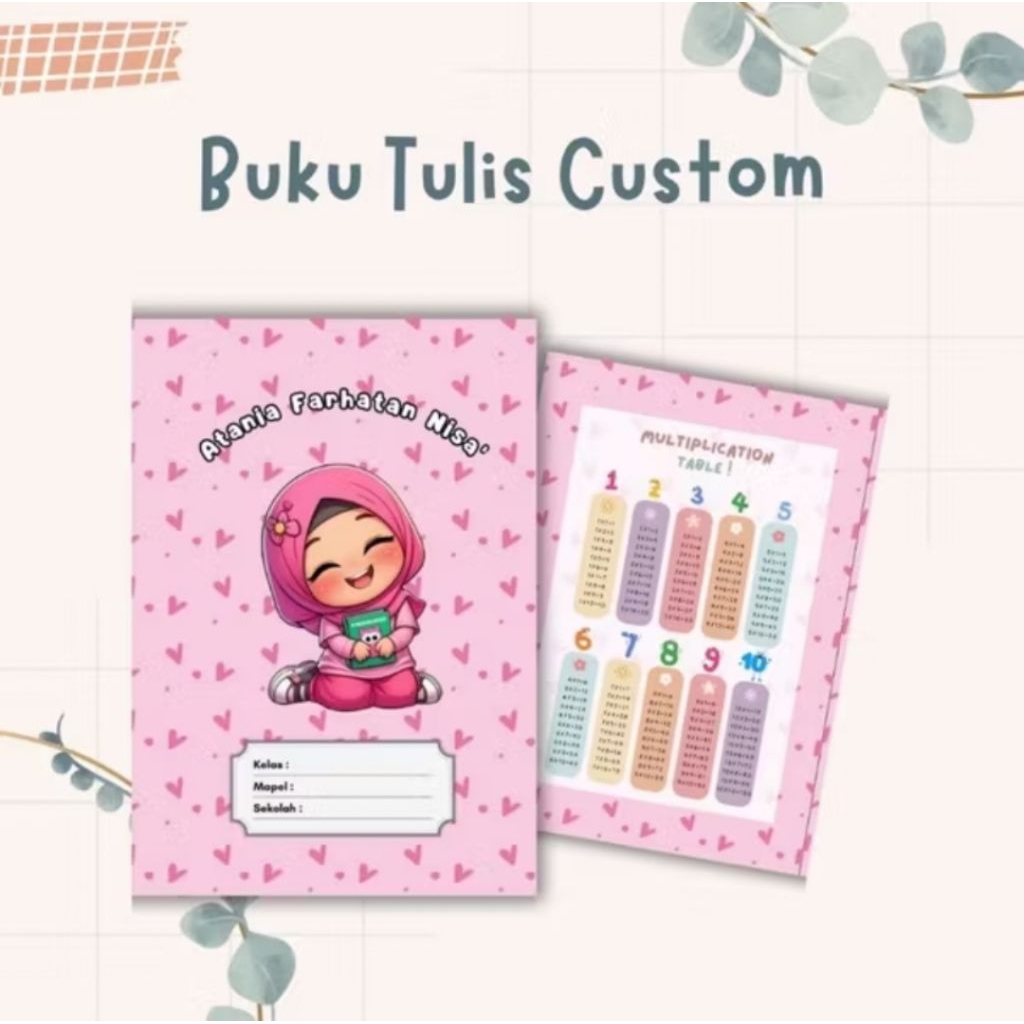 

BUKU TULIS CUSTOM KARAKTER ISI 10 BUKU 38 LEMBAR
