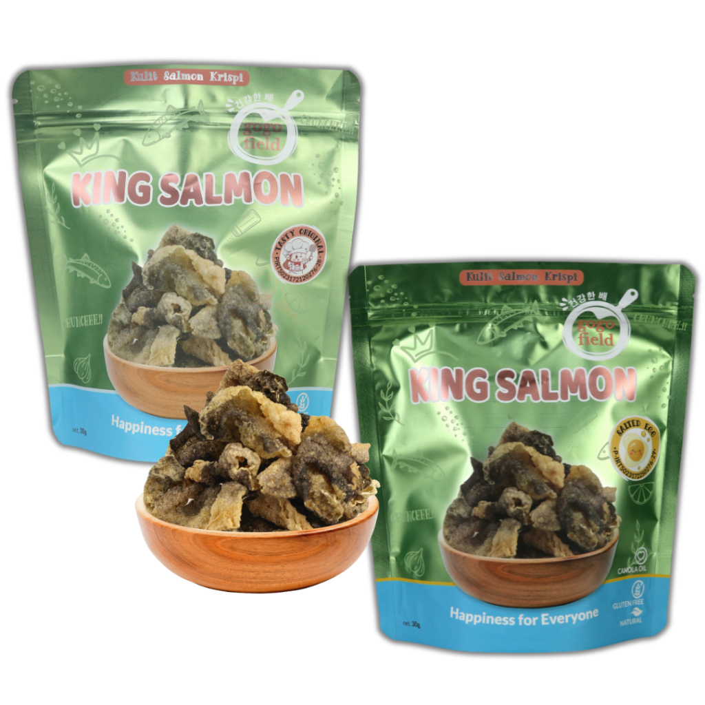 

Gogofield Salmon Krispi 30gr / Salmon Skin / Cemilan Kulit Salmon Krispi / Kerupuk Kulit / Kerupuk Kulit Salmon
