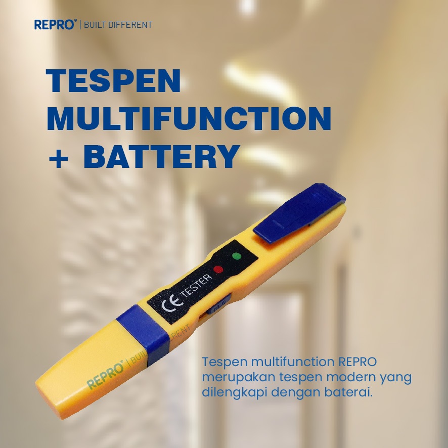 REPRO Tespen Multifungsi-Baterai-Tespen Digital/Alat Pengukur Laistrik