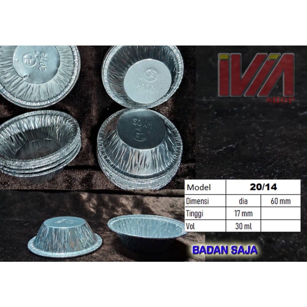 20 14 aluminium Tray Alu  CUP SAUS FOIL  EGG TART