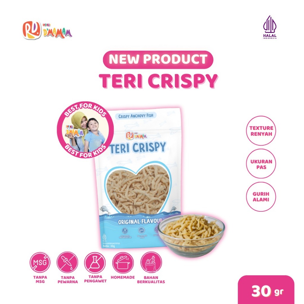 

Dmamam Teri Crispy Anchovy Fish Original Cemilan Snack Tanpa Pengawet Halal