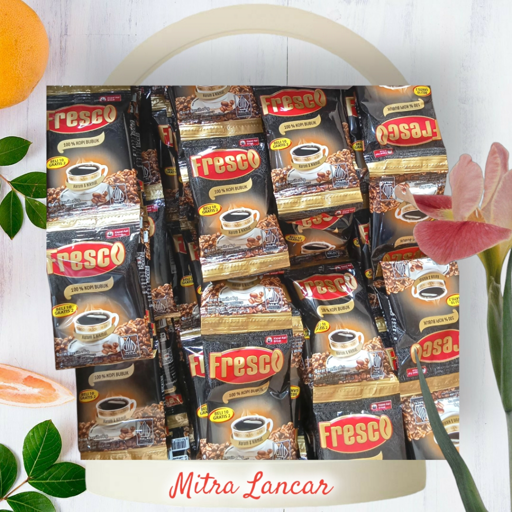 

12 Sachet Kopi Fresco Mini Hitam Tanpa Gula
