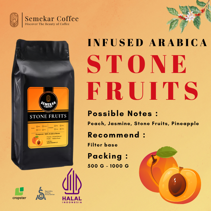 

Semekar Coffee - Kopi Stone Fruits Infused Natural Exclusive Roasted Beans - 500G & 1000G