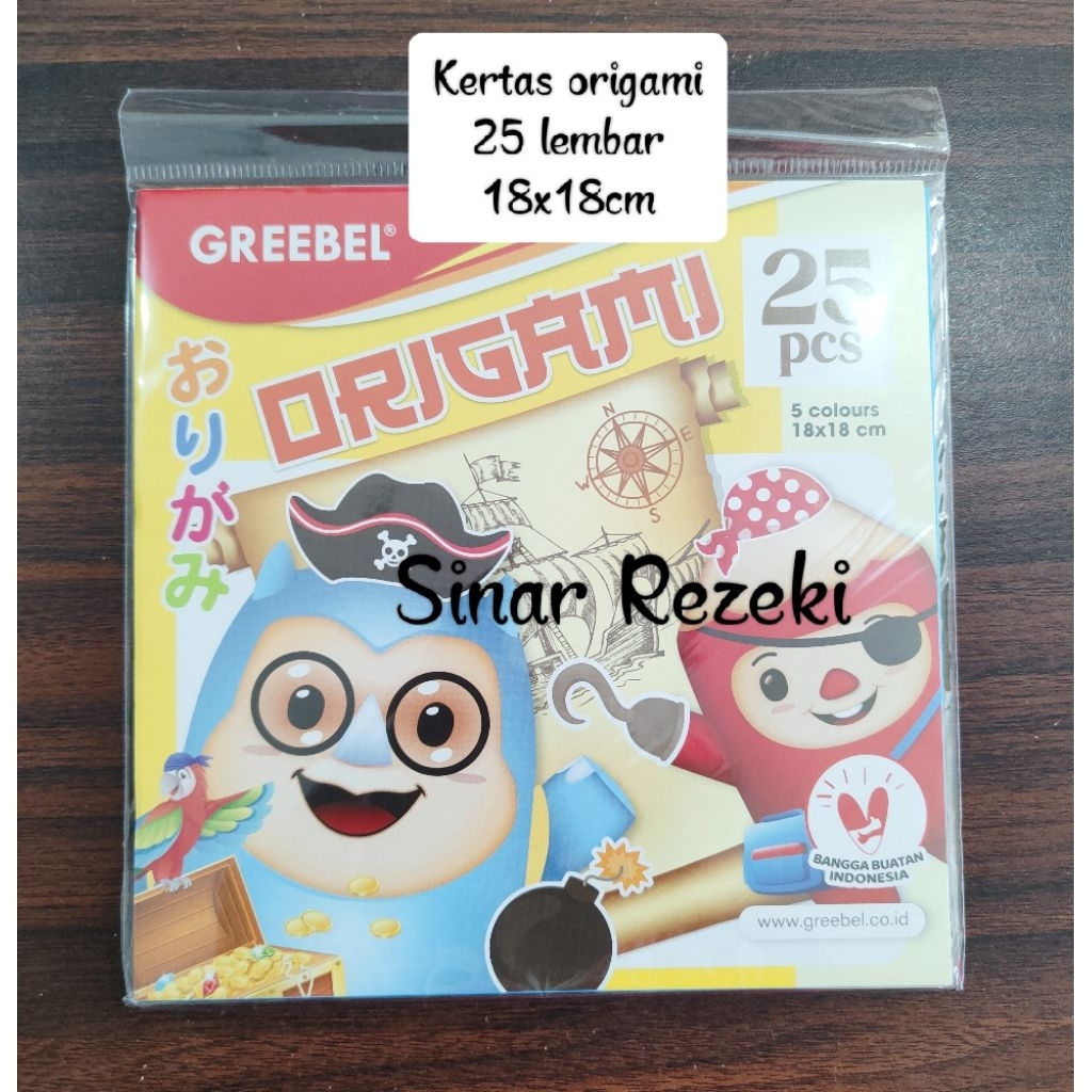 

25 lembar!18cm!Kertas origami warna Greebel/kertas melipat warna