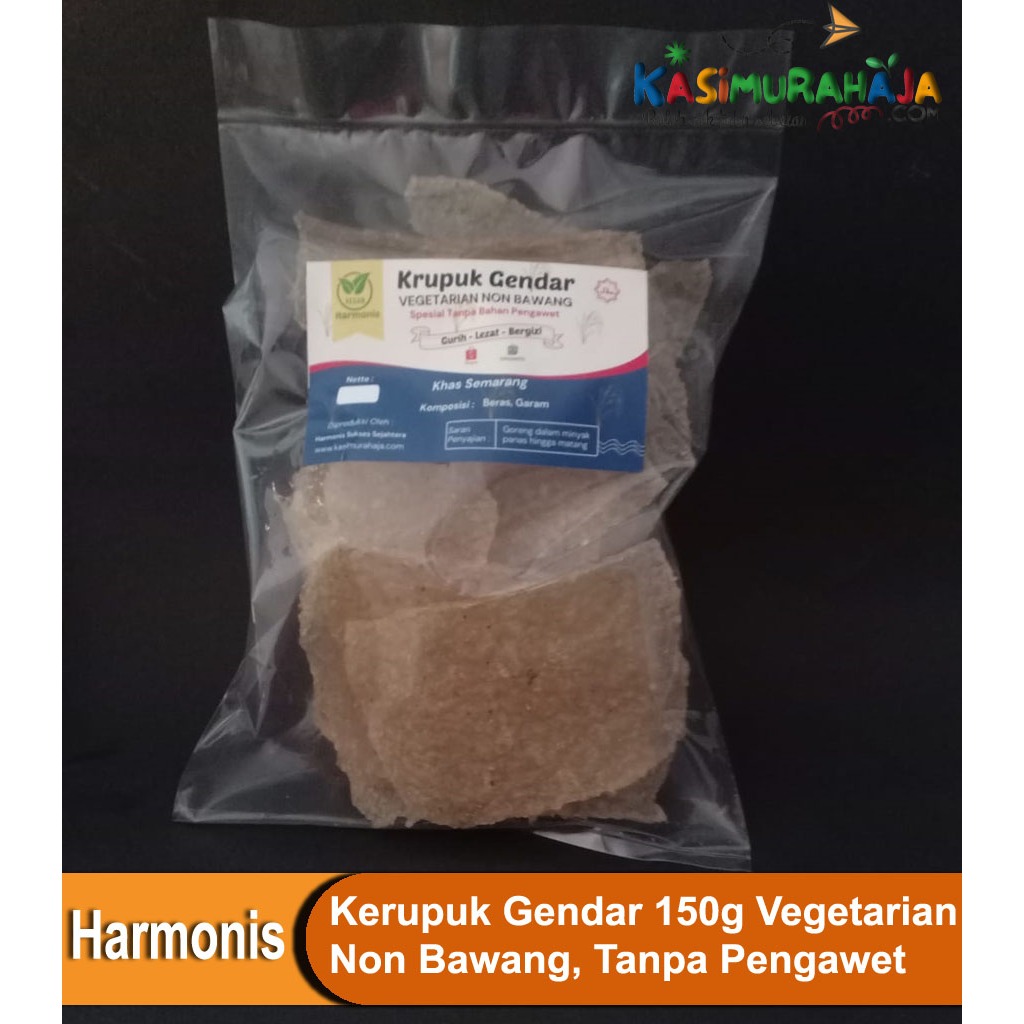 

Kerupuk Gendar Mentah 150 gr Vegetarian Non Bawang | Spesial tanpa bahan pengawet KHAS SEMARANG