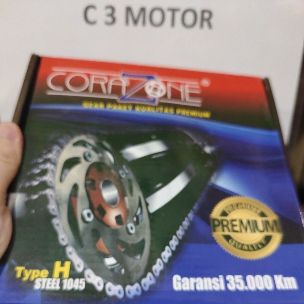 Gear paket Gear set Custome 45T yamaha Rxking jupiter z vega r new Fizr Merk CORAZONE ORIGINAL