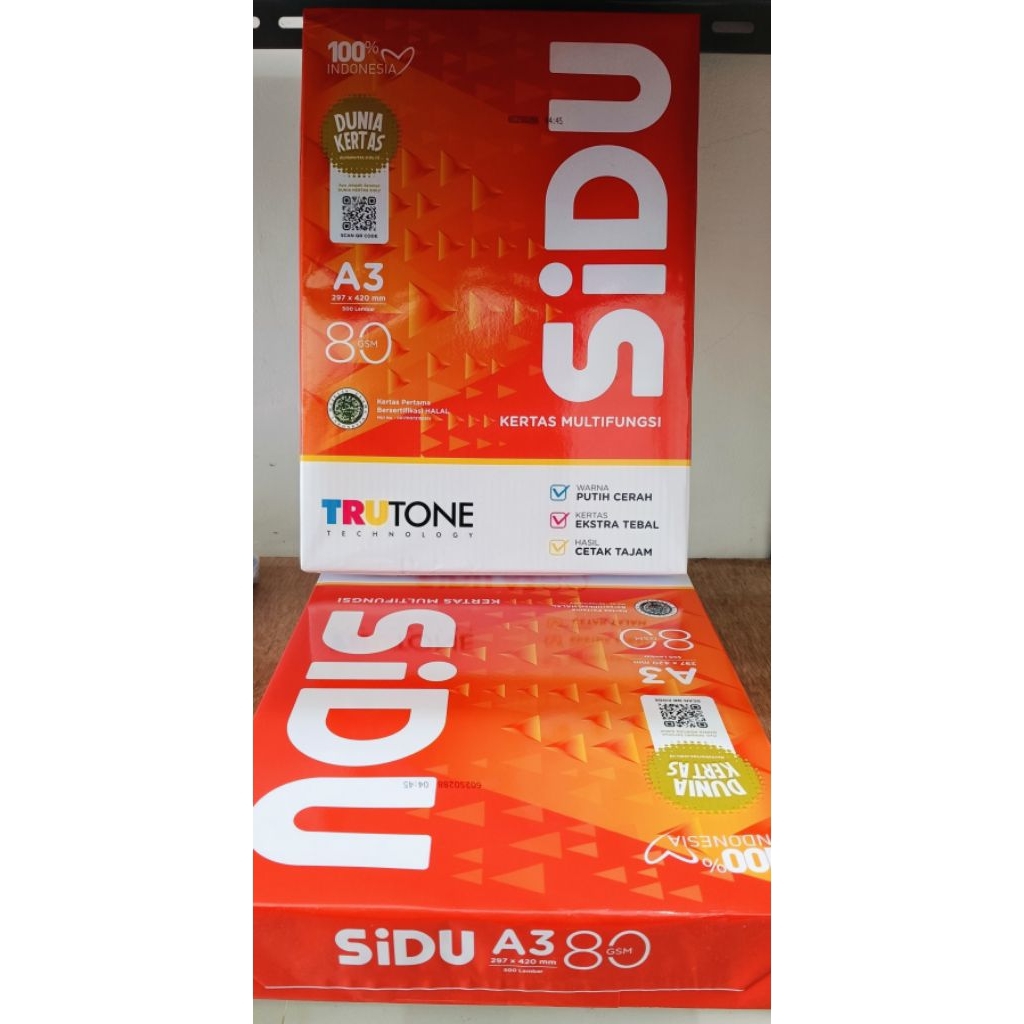 

KERTAS HVS A3 SINAR DUNIA 80GSM