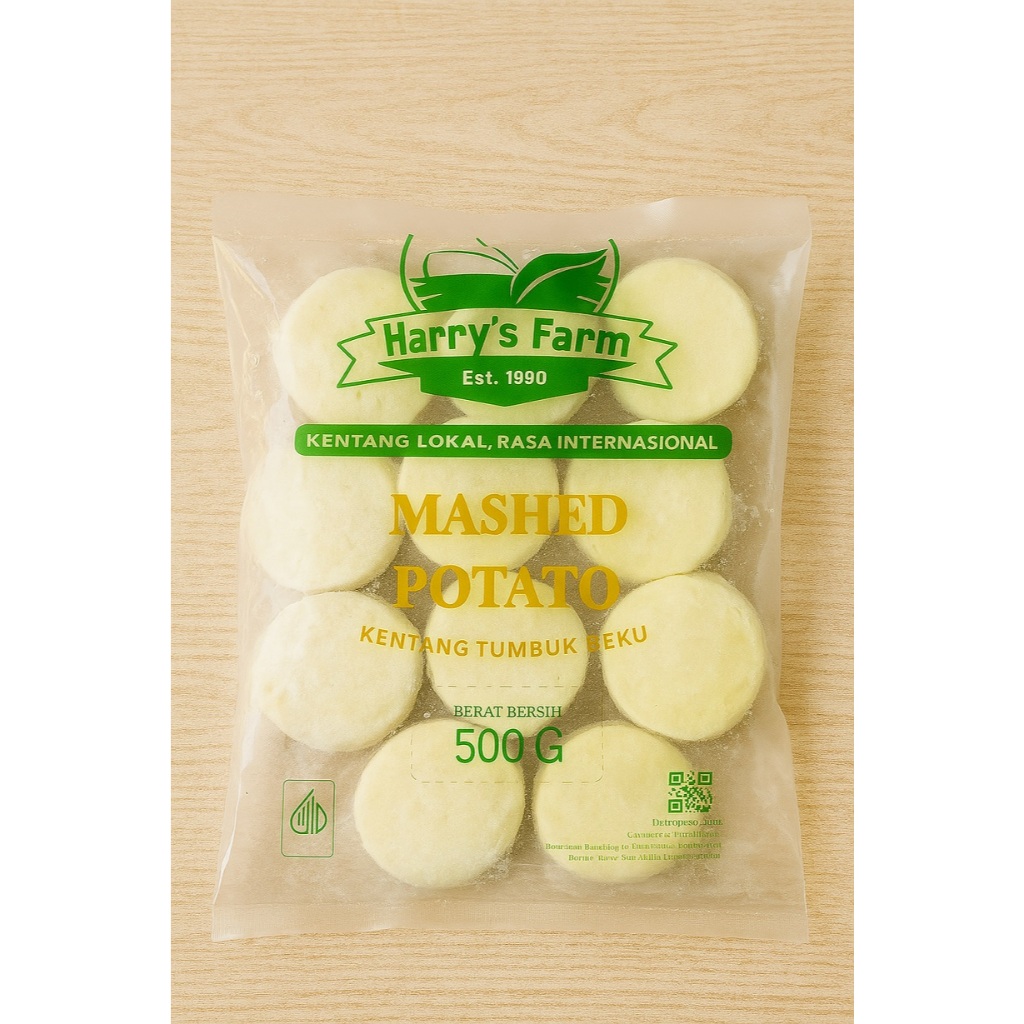 

Mashed Potato | Kentang Tumbuk 500 gr | Kentang Frozen | Kentang Lokal | Makanan Beku