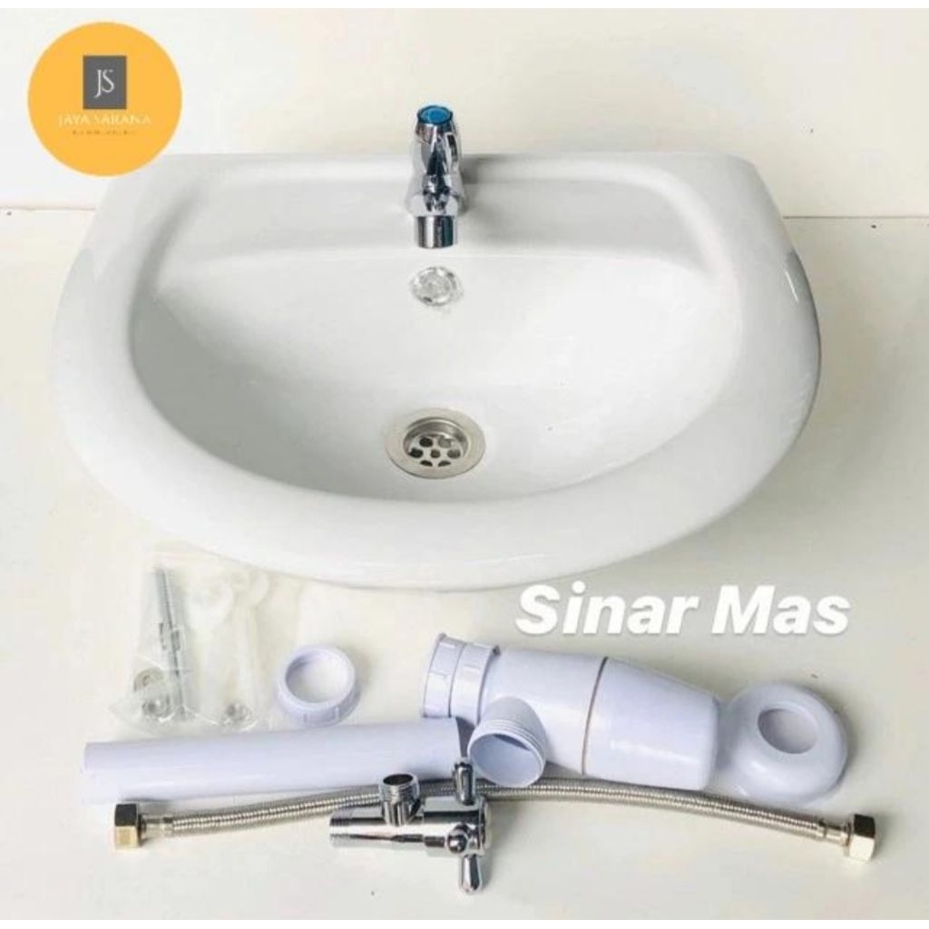 Paket Wastafel Cuci Tangan Afur Pvc Volk Original 100%