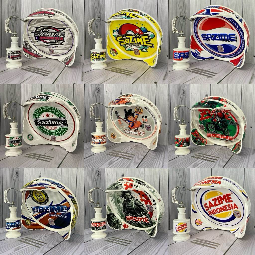 ALBUM DESAIN 3 PUTIH - SAZIME TEBOK DECAL LOVEBIRD / KONIN DIM 33 CM