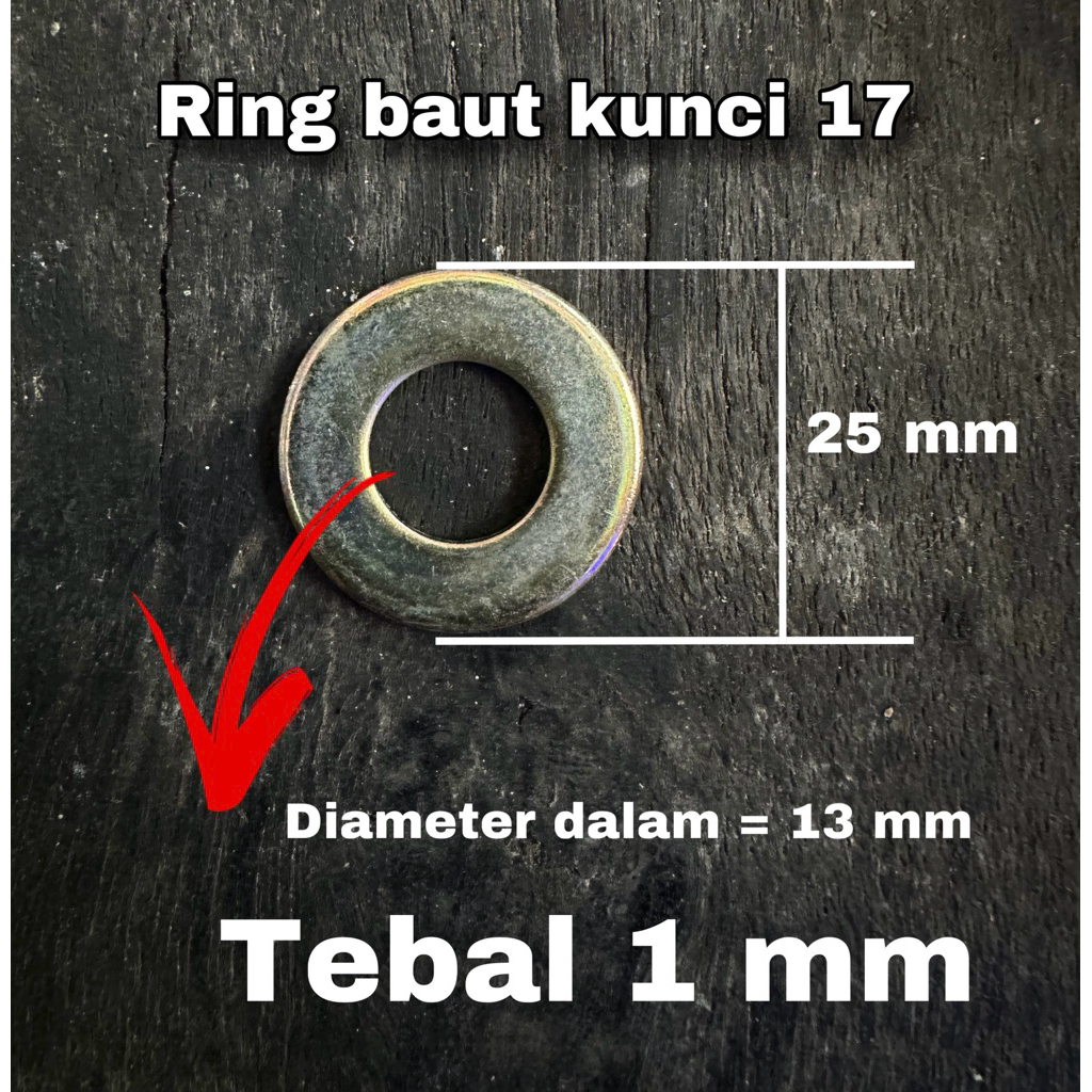 ring baut 17 / dapat 10 pcs
