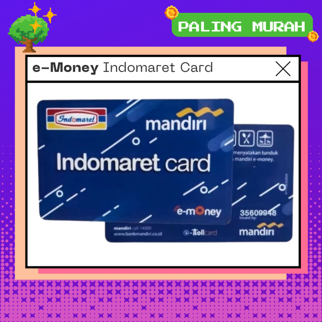 INDOMARET CARD e-Money Original Langka Edisi Terbatas eMoney eToll NFC