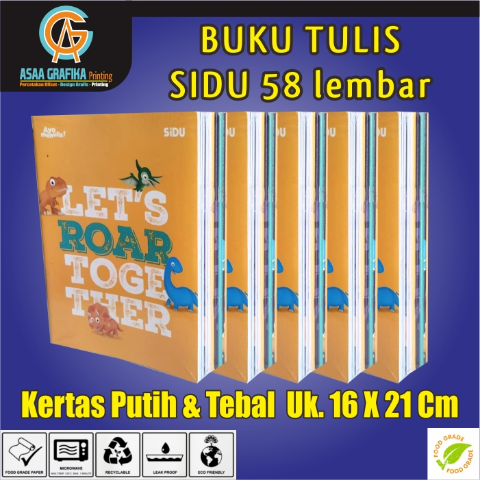 

Buku Tulis Sidu 58 Lembar ( 1 pack = 10 buku ) - SIDU 58