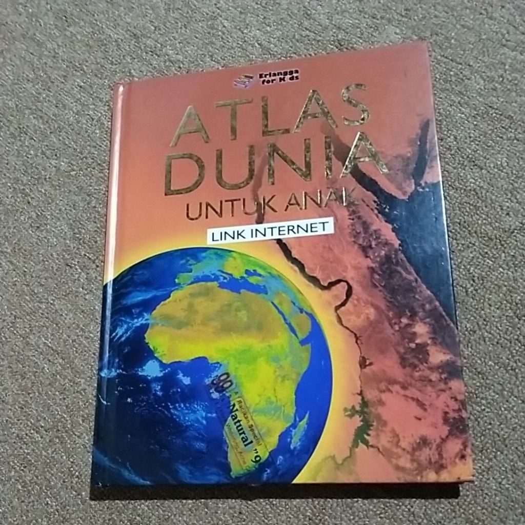 preloved buku atlas dunia Erlangga for kids