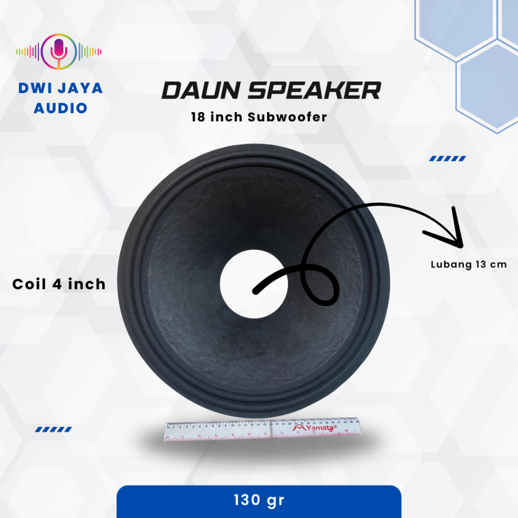 Daun Speaker 18 inch Subwoofer Coil 4 | Membran Spiker