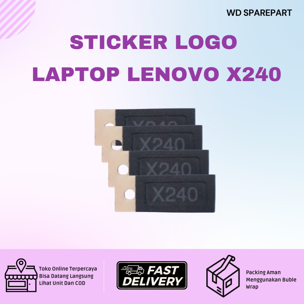 Stiker Tulisan X240 Laptop Lenovo Thinkpad – Model Kecil x240 baru