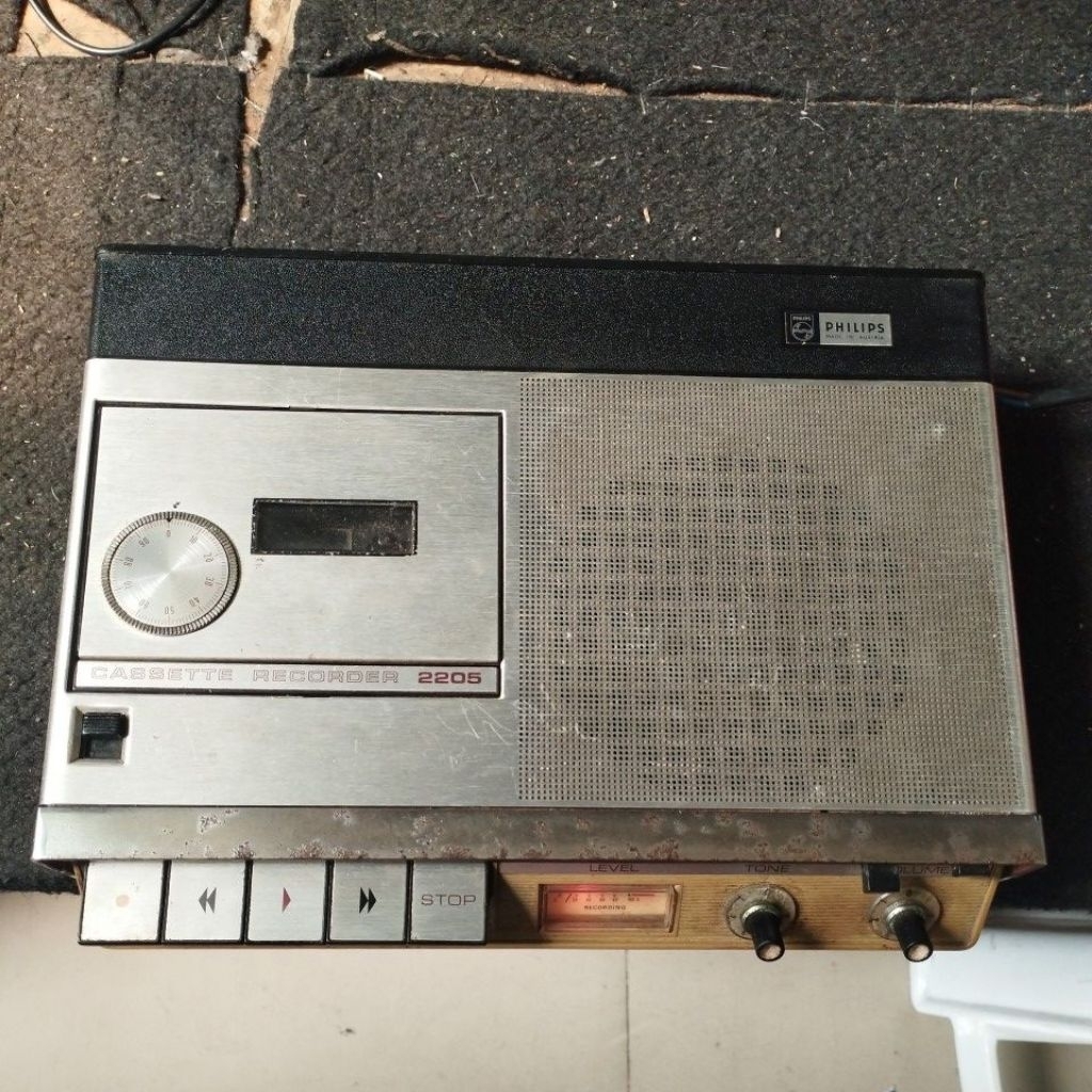 cassette kaset recorder tape deck Philips 2205 original Made in Austria
