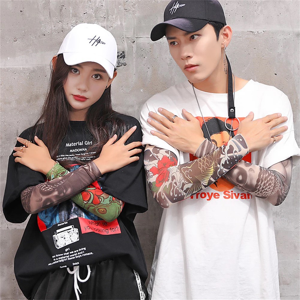 SNO-336-Manset Lengan Tato - Manset Tato Sleeve ( handsock ) sarung lengan motif Tatto pria dewasa