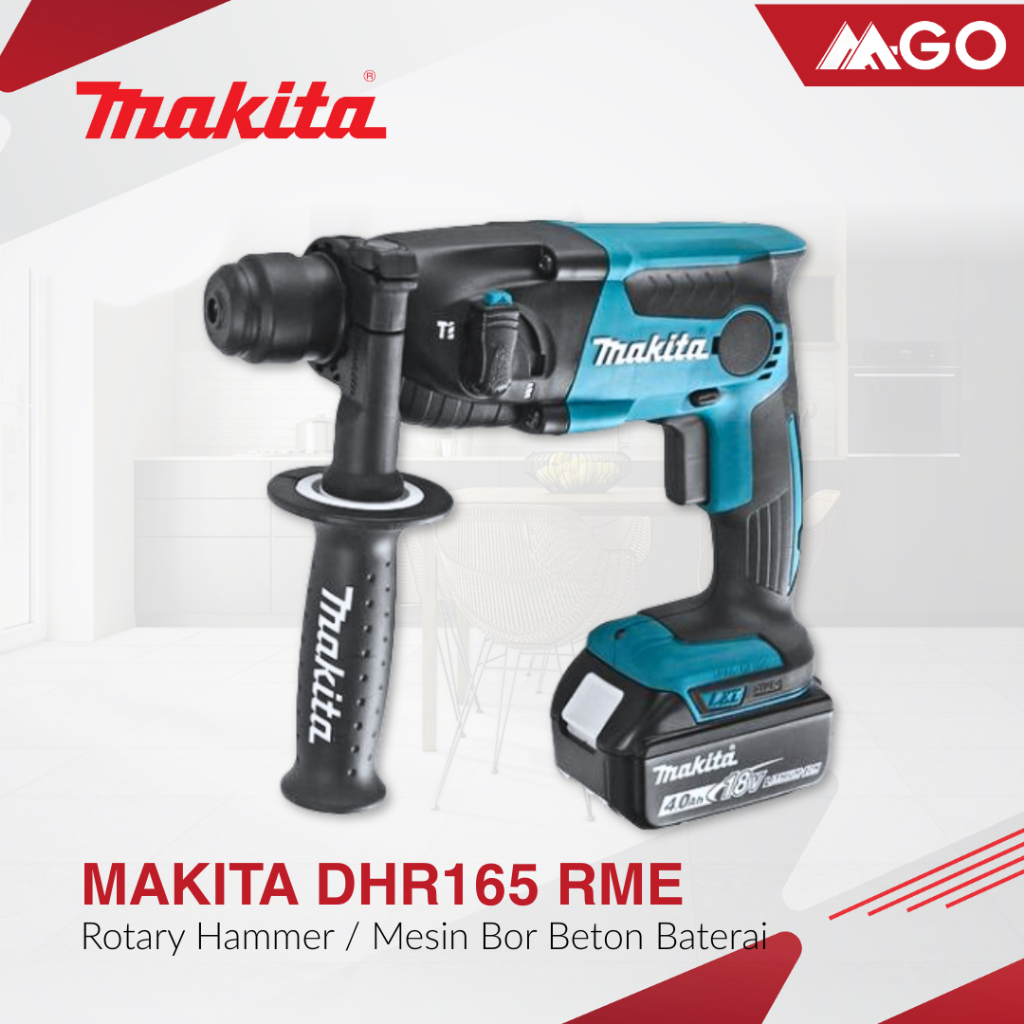 Makita DHR 165 RME Cordless Rotary Hammer 2 Mode 18 V